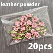 50个涤纶花朵装饰品，适用于婚礼和派对场合 - 粉色 - 查看 21