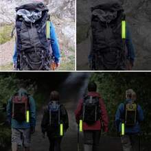 2/4/6pcs Reflective Keychain, High Visibility Reflective Strips, Durable Double-Sided PVC Bicycle Accessories, Hang On Bags & Decor, Clearly Visible In Dark Environment, Suitable For Outdoor Sports, Running, Cycling, Commuting - Multicolor - View 3