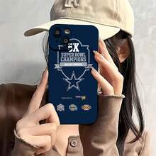 Cowboys: Cinco veces campeones del . Logotipo de la estrella. Esta elegante funda para teléfono es compatible con Samsung, Apple, OPPO, , etc. Fabricada en TPU flexible, resistente a golpes y arañazos, ofrece una excelente protección contra caídas y un agarre cómodo. Es un regalo ideal para familiares, amigos y seres queridos, y una opción perfecta para festivales. Fundas para iPhone, San Valentín, , fundas para hombre, celulares y accesorios, funda negra para teléfono. - Negro - Ver 3