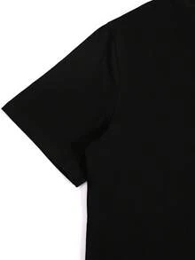 ブラックTシャツ 仮面ライダーのアイコン柄 カッコいい 200g の純綿 T シャツ。グラム重量が高く、質感が高い。日常のレジャーに着用可能。男女兼用のスタイルで、通勤やデートにもマッチする万能アイテムです - ブラック - チェックする 5