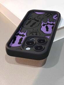 New High-End Textured Anti-Drop Red Twisted Smiling Face Painted Phone Case, Für  17 Pro Max/Pro/Air, 16 Plus, 15, 14 Pro Max, 13, 12 Und Galaxy S22/23/24/25 Plus Ultra FE. Wundervolles Geschenk Für Freunde, Jungen, Mädchen Oder Die Familie. - Nhiều màu-1 - Xem 4