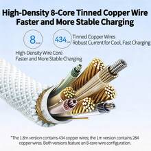 A8060 Dual Type-C Braided Fast Charging Cable, 240W High-Power PD Fast Charging Braided Cable, Widely Compatible With Laptops And Mobile Phones, Tear-Resistant Design. - Multicolor - View 6