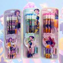 12pcs K-Pop 2026 Witch Hunting Girl Group Cartoon Pencils With Erasers + 1 Pencil Sharpener - K-Pop Stationery Supplies [Random Style] - Multicolor - View 3