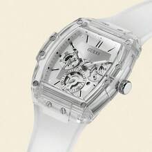 Guess Men's Quartz Chronograph Watch, Silicone Strap Fashion Sport Watch GW0203G1/GW0203G3/GW0203G7 - Clear - View 8