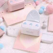 5mm Heart-Shaped Hole Punch, A Simple Positioning Tool, For Use With Notebook Refill Pages And Binders. - Love - View 10