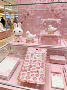 Assorted Sakura Rabbit, Bird, And Cute Cat Cartoon Designs, 3D Crystal Clear Embossed Waterproof Stickers, Suitable For Scrapbooking, Diary Decoration, Children's Reward Cards, Random Color And Style Packaging - Multicolor - View 2