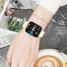 ZhiKexing Smartwatch de Body de metal con pantalla completa de 4,65 cm, compatible con teléfonos iOS y Android (llamada/marcación), múltiples modos deportivos/abundantes esferas de reloj/juegos integrados/control de voz por IA/reloj deportivo unisex - Multicolor - Ver 6