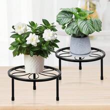 Plant Stand Indoor And Outdoor - Metal Potted Plant Holder 7.8in 2 Pack For Garden Home Multiple Plant Display - 2P - View 8