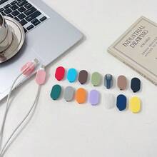 Capa protetora para cabo de dados em TPU neutro, cor sólida, 20W, compatível com cabos de carregamento da Apple. Ideal para presentear no Dia das Mulheres. - Multicolorido - Ver 1