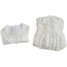 Phantom Opera Cosplay Costume Womens White Victorian Dress Prom Gown Set Halloween Musical Outfit - trắng - Xem 7