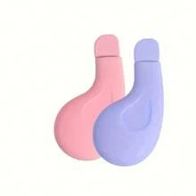 3 Color Options Suitable For Blackhead Removal Tool, Gentle Facial Pore Cleansing Brush With Textured Surface, Light Green Handle For Easy Grip, Pore Cleansing Accessory - 2 buah/Merah Muda + Ungu - View 12