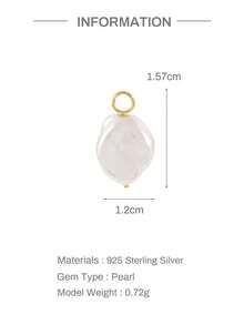 1件 925純銀鍍金垂墜環狀耳環鏈條吊墜飾品，精緻耳軟骨耳垂穿孔耳飾，女性禮物 - 金色 - 查看 5