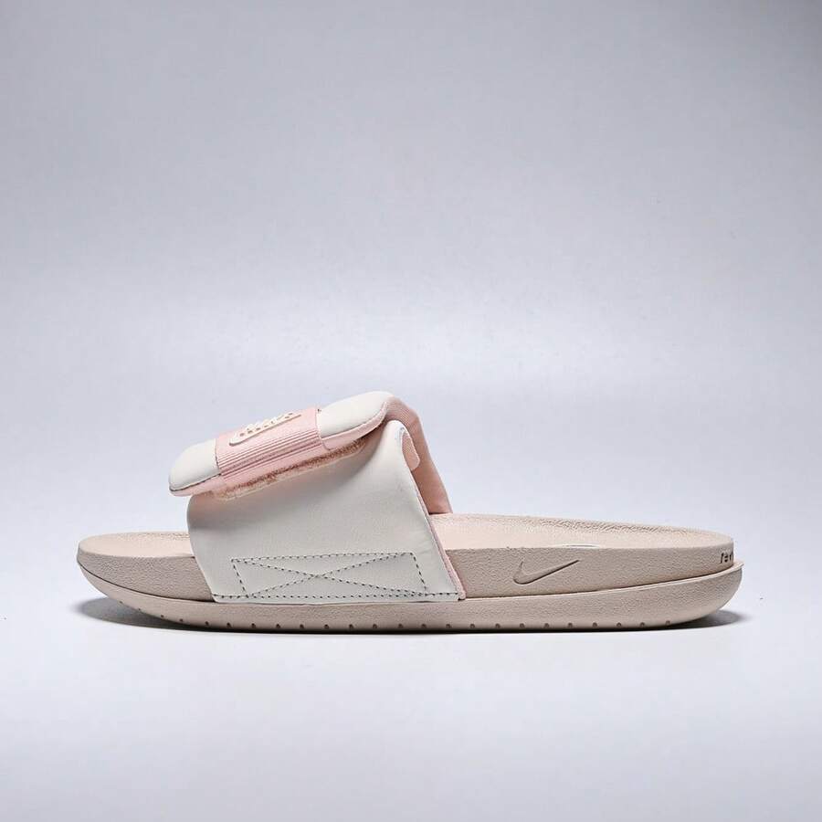 Nike 耐克女子场上可调节拖鞋 DV1033-104 - 白色 - 查看 1