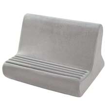 Soft Tablet Pillow Stand For Lap, Portable Phone Holder With 3 Adjustable Viewing Angles For Home Office - Grey - View 6