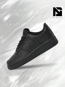 Nike Air Force 1 Low '07 Black – Shoes For Man-Vintage-Spring & Summer-Inspired Running Shoes, Shock-Absorbing Comfort, Gym To Streetwear Casual Wear-Easter Gift– CW2288 001 - BLACK/BLACK - 查看 1