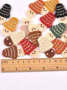 10pcs 27x45mm Mixed Color Cute Mushroom Shaped Embroidered Patches, DIY Decoration For Clothing/Hats/Bags/Dolls And Other Sewing Accessories - Multicolor - View 4