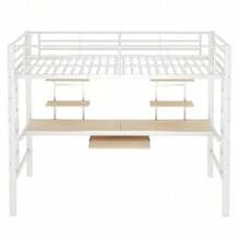 Kids Bed Frames, Headboards & Footboards - White + Metal + 90cm*200cm-1 - View 9