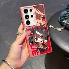 Funda de Teléfono de Personaje de Juego Versión Q para  Galaxy S25 S24 S23 S22 S21 S20 FE Ultra Plus Edge 4G 5G, Cubierta Trasera Mate Antigolpes, Funda de Uso Diario, Funda Protectora de Moda, Material Duradero, Carcasa Ligera, Usuarios de , Usuarios Casuales - Colores mixtos - Ver 5