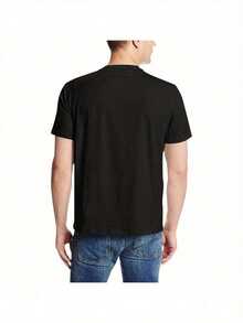 Camiseta Vintage Cool Face Sea Hawk Sunglass para Hombre y Mujer - Negro - Ver 3
