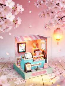 Kit di montaggio fai-da-te per modellino di casa in stile vintage, artigianato fatto a mano, regalo di compleanno per amici, giocattolo antistress - Multicolore - Visualizzare 12