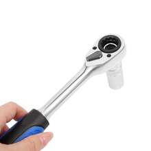 SHIOUCY 50-Piece Shock Absorber Tool Set, Car Shock Absorber Nut Disassembly Tool, Car Shock Absorber Disassembly Tool Set - Blue, Silver - View 6