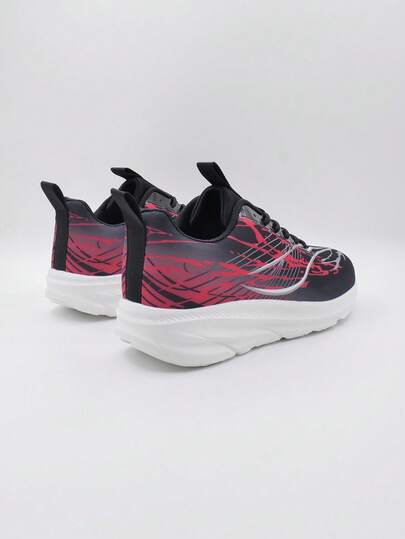 1 Pair Men's Casual Lace-Up Mesh Breathable Low-Top Outdoor Sports Shoes