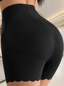 女士高腰塑身裤，收腹无痕内裤 - 黑色 - 查看 5