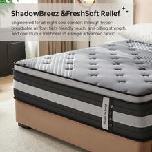 TWIN/TWIN XL/FULL/QUEEN/KING 12/14 Inch Hybrid Mattress, Medium-Plush Euro Top, Gel Memory Foam For Pressure Relief & Motion Isolation, CertiPUR-US Certified - 12吋中等硬度 - 查看 6