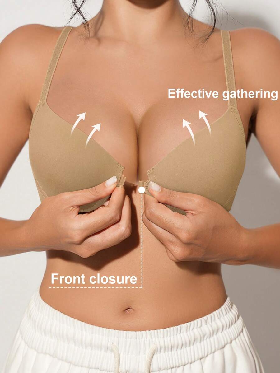 Front Closure Lift & Enhance Bra - Breathable & Comfortable, Ideal For Daily Wear