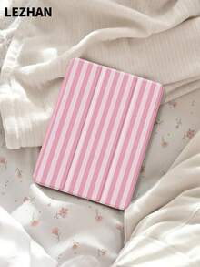 1pc Minimalist Striped Pattern Tablet Protective Case, Compatible With 10th Gen/ (A16) 11 Inch 11th Gen 2025, 10.2 Inch, Pro 11 2021/2020, 9th/8th/7th Gen, Galaxy Tab S6 Lite 10.4 Inch, With Pencil Slot, Anti-Drop, Tablet Stand, Romantic Gift For Family And Friends, Valentine's Day, 2026 - Multicolor - View 29