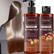 The Bataine Shampoo And Conditioner Duo Is Designed To Address Split Ends And Promote Healthy Hair Roots. It Delivers Instant Hydration To Dry, Split Ends While Enhancing The Appearance Of Fine Hair, Making It Look Thicker And More Voluminous. - Bộ dầu gội và dầu xả Battana - Xem 9