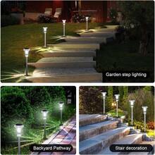 Solar Lights Outdoor Waterproof, Stainless Steel LED Solar Garden Lights For Patio, Lawn, Yard And Landscape, Garden Decor Patio Decor (2-4Pack) - Crystal Stick - View 7