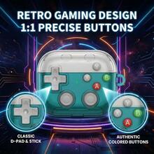 RFUNGUANGO For  Pro 3 Case (2025) Cover With Cleaner Kit,Featuring A Classic Handheld Gaming Console Design With TPU Transparent Protection, Compatible With Apple  Pro  3 Case - Transparent Semi-green - View 6