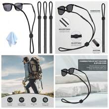 Adjustable Eyeglass Holder Strap For Men Women  Sports Sunglasses Retainer Lanyard 3 Pack - 1 - View 1