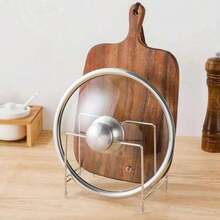 多层不锈钢锅盖架厨房收纳整理架 - 彩色 - 查看 2