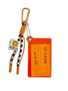 1 pièce Porte-carte PVC transparent de couleur bonbon Y2K - Étui transparent pour pass de bus/repas/accès avec charm de suspension holographique, accessoire de sac en gelée, retour à l'école et streetwear 2025 pour femmes, petit portefeuille, porte-monnaie, porte-cartes, portefeuille mignon, portefeuille vintage - Multicolore - Voir 14