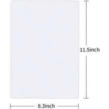 20 Sheets A4 Size 8.3x11.5 Inch Clear Double Sided Adhesive Tape Sheets, Super Strong Sticky Tape, DIY Art, Craft, Home Decorati - 隨機風格 - 查看 5