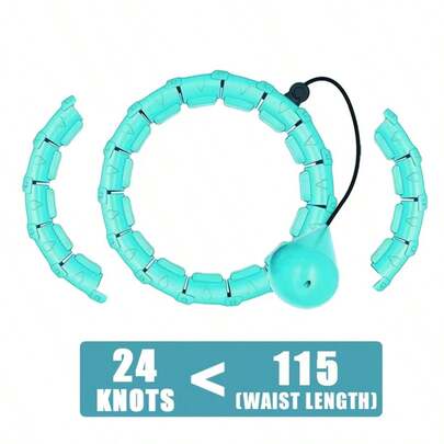 Smart Weighted Hula For Adults Weight Loss 47 Inch Waist 24 Detachable Links Fitness Hoop For Women And Beginners