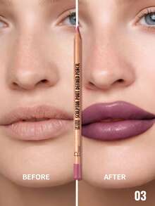 Pudaier 2Pcs Lip Liner Set Waterproof Non-Stick Cup Valentine Gift For All Skin Tones - 02+03 - 查看 6