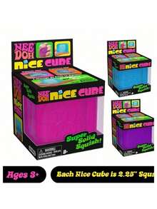 Tactile Sensory Fidget Cube Pack | Anxiety Relief & Focus Boost Handheld Toy | School, Travel, Office & Family Bonding Interactive Fidget Toy - Purple - View 1