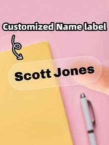 1-240pcs Customizable Name Stickers Personalized Waterproof Oil-Resistant Labels Transparent Iridescent Name Tag For School Supplies Lunch Boxes - Multicolor 2 - View 4