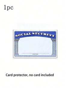 透明PVC防水医疗/社保卡保护套 - 透明乙烯基塑料卡套，适用于保险卡、社保卡、地铁卡、驾驶证或其他卡片，可用作卡套、钱包、名片夹、信用卡夹、身份证夹，男女通用 - 彩色 - 查看 8