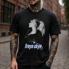 Disneyland Freya Skye 90s Vintage Shirt, Descendants Zombies Worlds Collide Tour, The Rise Of Red Freya Skye Tee, Summer Music Festiv_1 - 黑色 - 查看 1