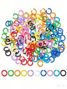 100/300/500pcs Multi-Color Stainless Steel Plated Lobster Clasp Claw Clasp, Open Ring Suitable For Bracelet Necklace Chain, DIY Jewelry Making Supplies - Multicolor - View 5