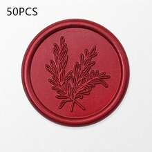 20/30/50 Pcs Wax Seal Stickers, Wedding Invitation Envelope Sealing Stickers, Self-Adhesive Envelope Sealing Stickers, Suitable For Weddings, Invitations, Envelopes, Gift Packaging, Christmas And Other Occasions. - Hot Pink - View 17