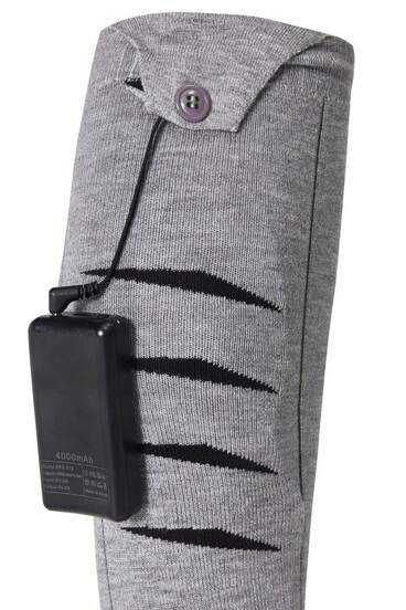 2 Pairs Rechargeable Heated Socks Battery-Powered Long Lasting Warmth Adjustable Heat Levels