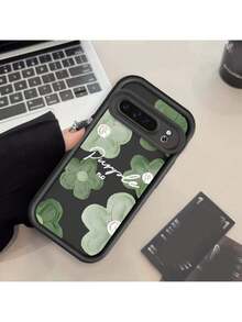 いちごと緑のおお花をフィーチャーした革新的ななな芸術的デザインのこのスマホケースは, Pixel 7,7A,8,8A,9 XL Pro 5Gと互換性があります.それはマットブラックとホワイトの仕上げで,衝撃に強いいいソフトTPUで作られています. - ホワイト - チェックする 3