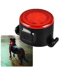 Collar portátil para mascotas, luz Led recargable, 4 engranajes para , caminata nocturna al aire libre, arnés antipérdida para perros, accesorios de correa DKTX - Azul M - Ver 9