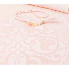 Prien - Alfombra musulmana de oración con Tasbih y bolsa portátil regalo musulmán para mujeres y hombres caja ámica Mubarak tapete suave juego de regalos de am sajadá turca para Ramadán - rosado - Ver 1