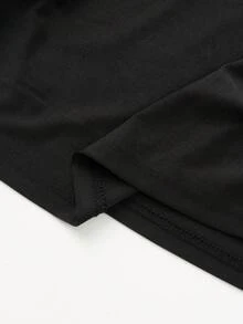 Áo hai dây Parara gợi cảm dành cho bà bầu, thiết kế dây mảnh thời trang, đa năng, thích hợp mặc ngoài vào mùa hè, mùa thu/đông, phù hợp cho Halloween, Giáng sinh, mặc hàng ngày. Màu đen. - màu đen - Xem 10